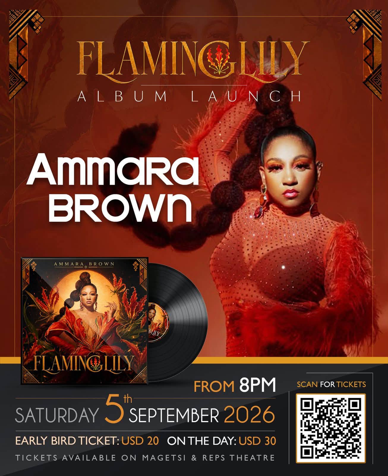 Ammara Brown: Flaming Lily Album Launch
