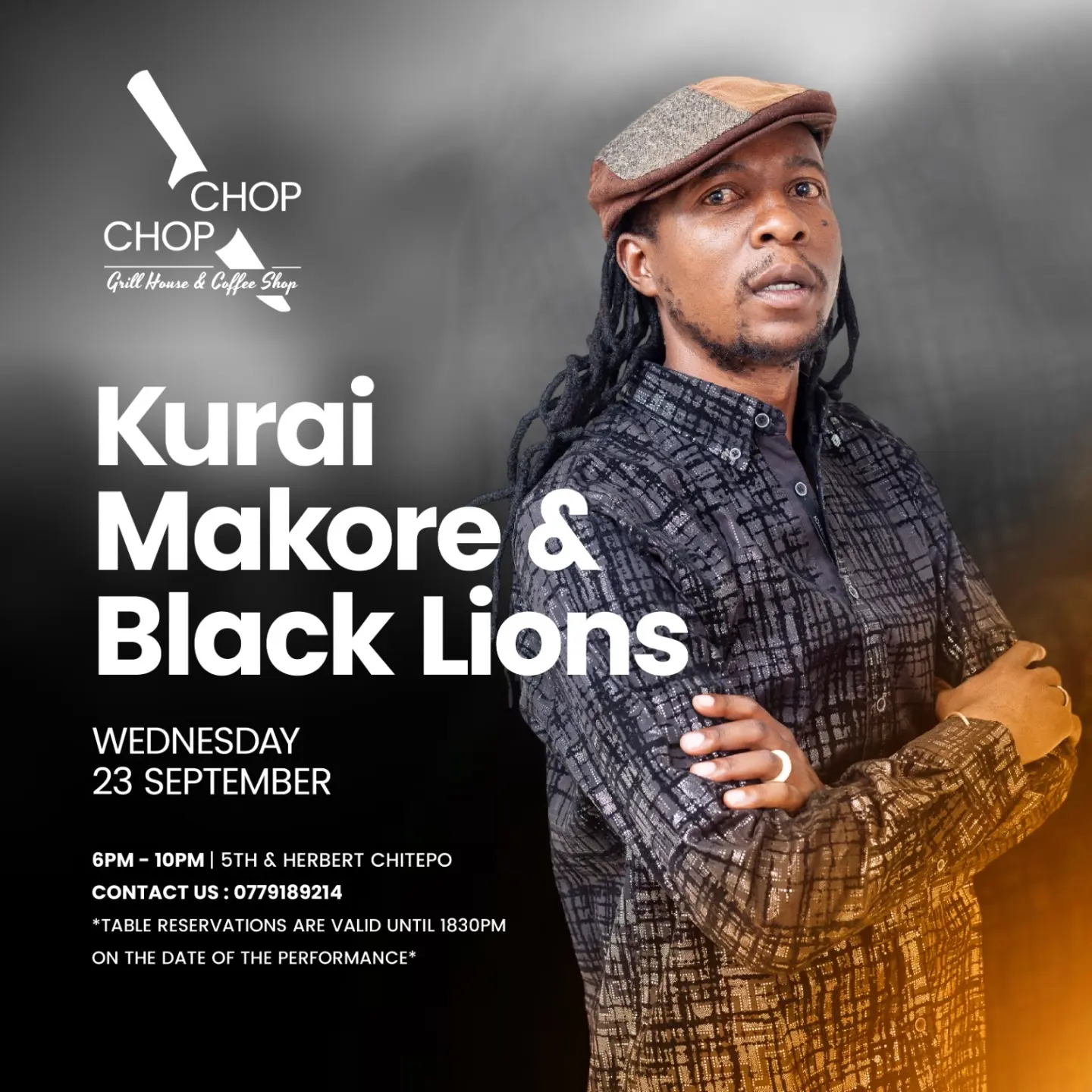 Poster: Kurai Makore & Black Lions Live