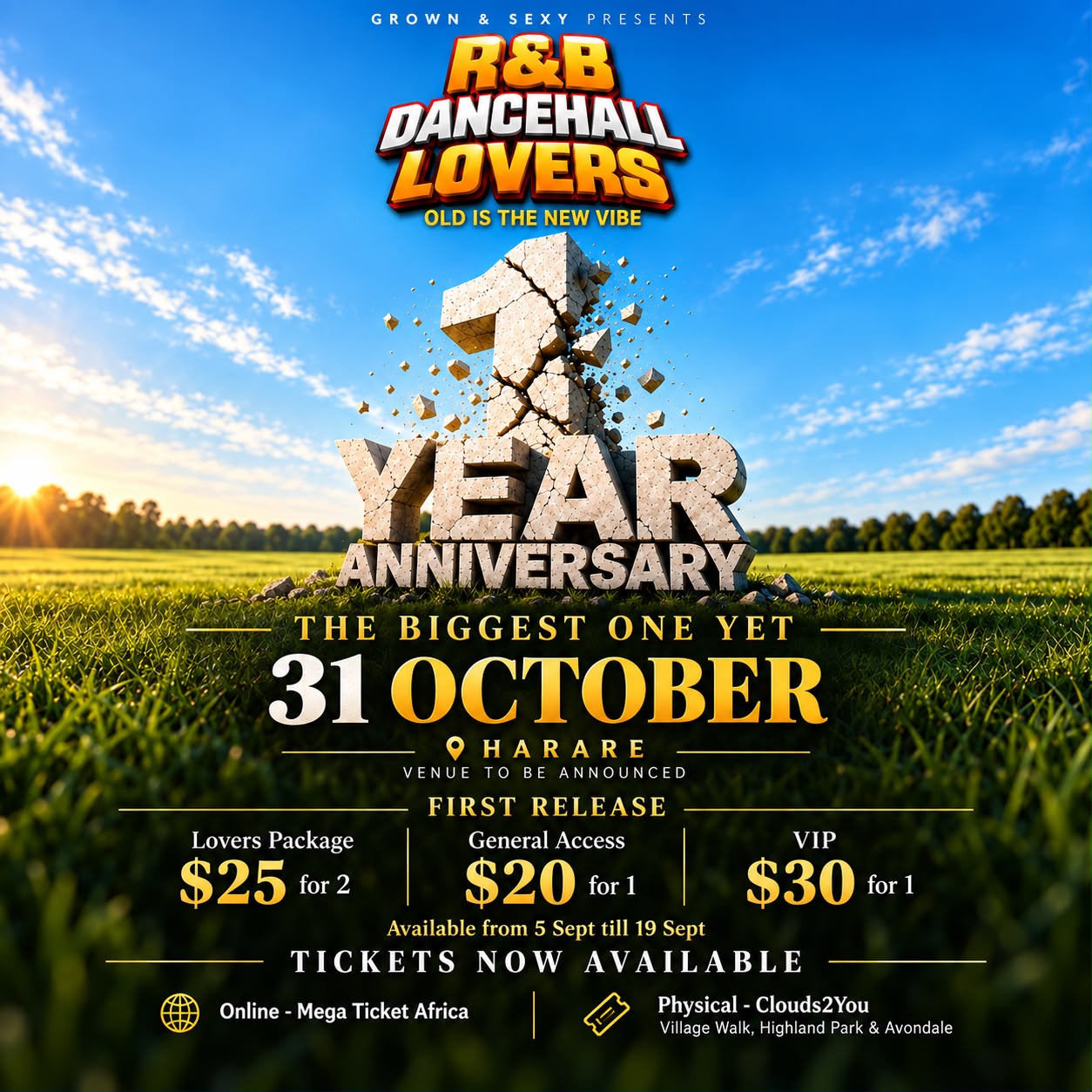 Poster: R&B Dancehall Lovers 1 Year Anniversary